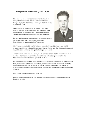 A preview of a PDF biography for Bruce, Allan
